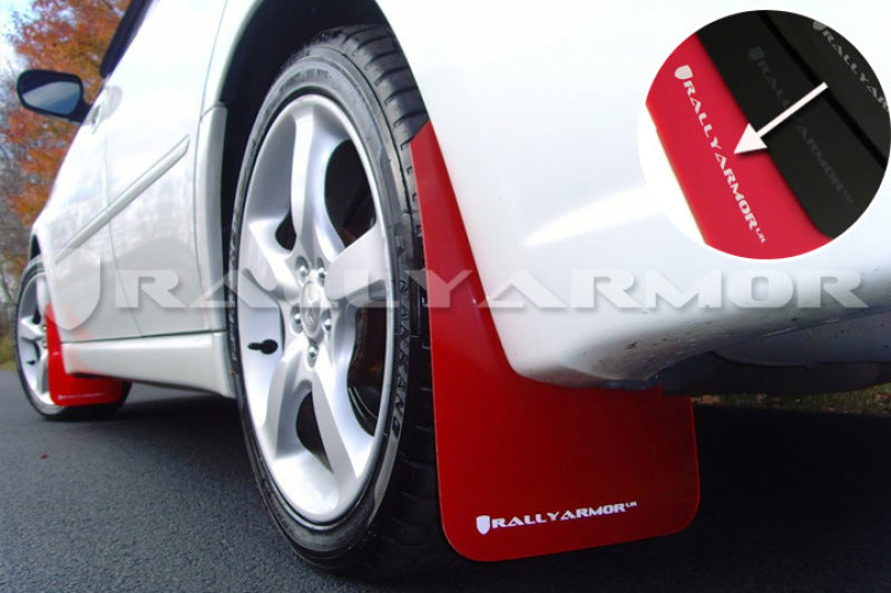 Rally Armor 05-09 Subaru Legacy GT / Outback Red UR Mud Flap avec logo blanc