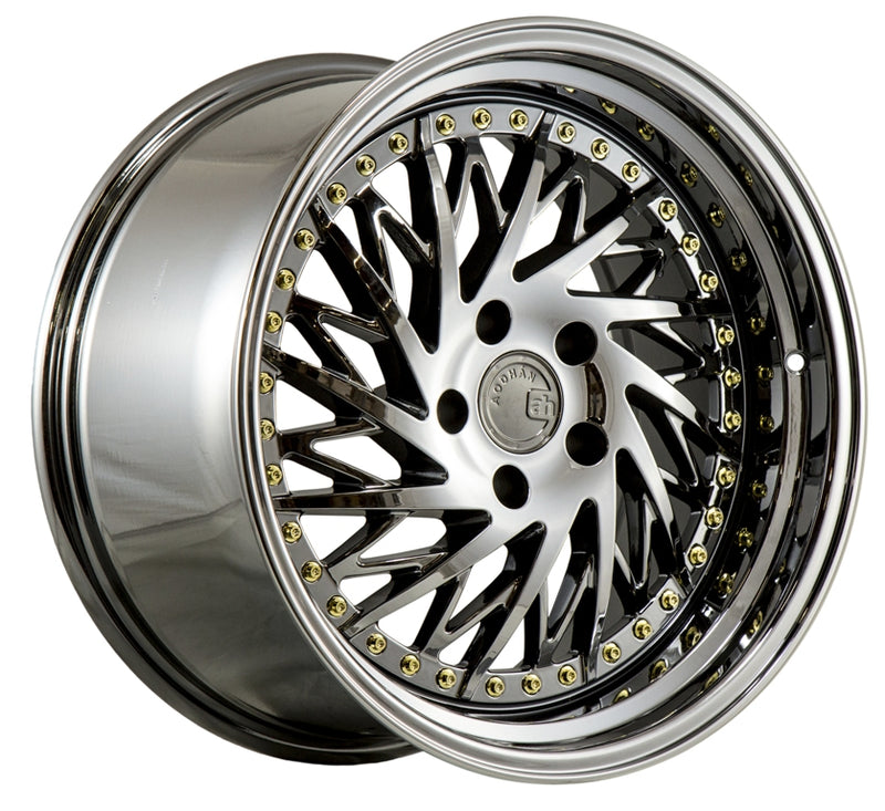 Aodhan DS03 Black Vacuum w/ Gold Rivets