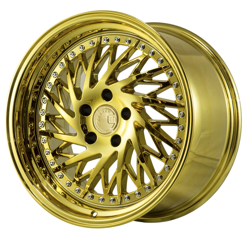 Aodhan DS03 Gold Vacuum w/ Chrome Rivets