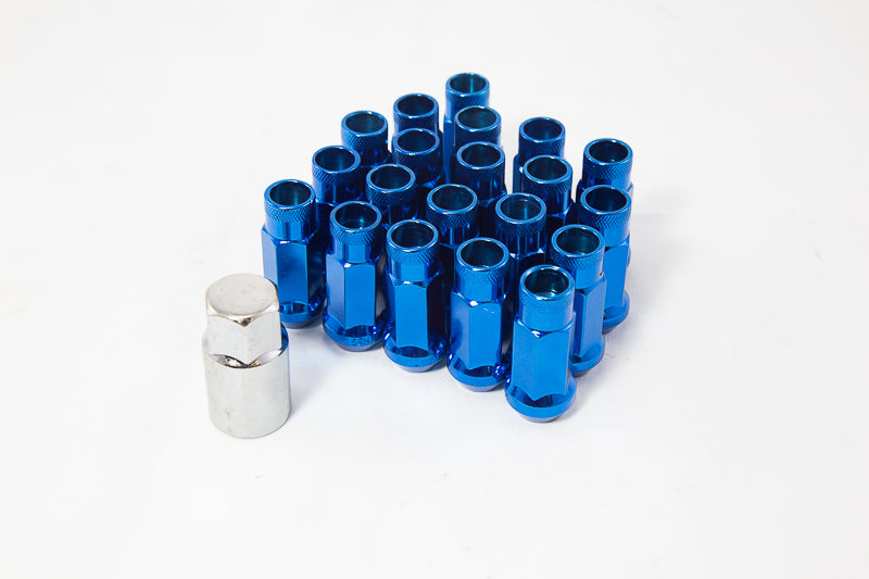 AODHAN XT51 OPEN ENDED LUG NUT (SET OF 20PC WITH KEY) 12x1.5 BLUE