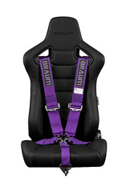 5 Point 3 inch SFI Approved Racing Harness - Purple