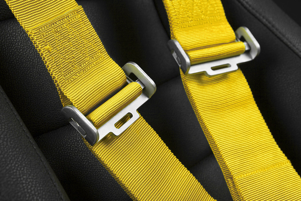 5 Point 3 inch SFI Approved Racing Harness - Yellow