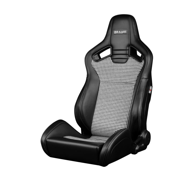 Elite V2 Series Sport Seats - Black & Houndstooth Cloth