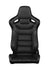 Elite Series Sport Seats - Black Leatherette (Black Stitching)