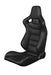 Elite Series Sport Seats - Black Leatherette (Black Stitching)