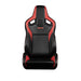 Elite V2 Series Sport Seats - Black & Red