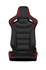 Elite Series Sport Seats - Black and Red Leatherette