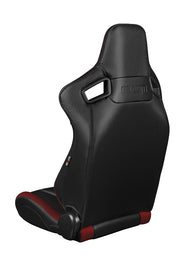 Elite Series Sport Seats - Black and Red Leatherette