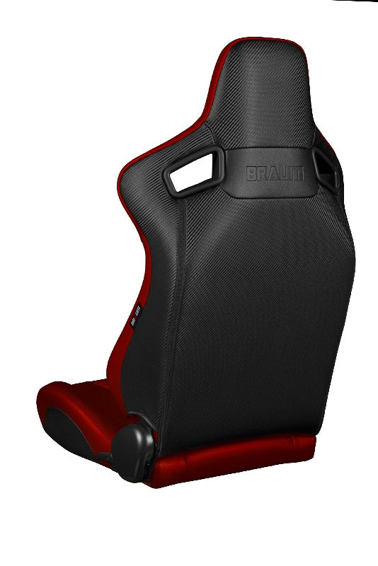 Elite Series Sport Seats - Red Leatherette (Black Stitching)