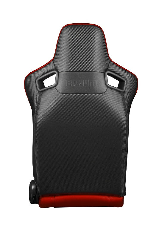Elite Series Sport Seats - Red Leatherette (Black Stitching)