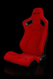 Elite Series Sport Seats - Red Cloth (Black Stitching)