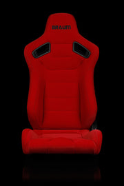 Elite Series Sport Seats - Red Cloth (Black Stitching)