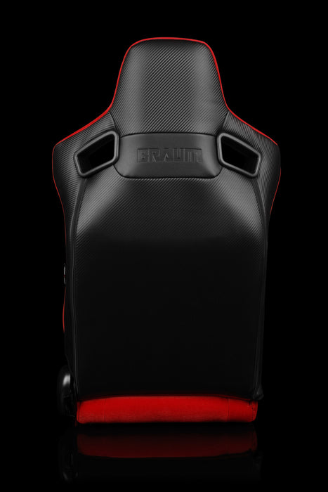Elite Series Sport Seats - Red Cloth (Black Stitching)