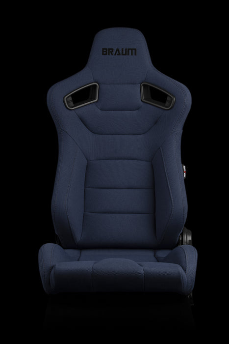 Elite Series Sport Seats - Blue Cloth (Black Stitching)