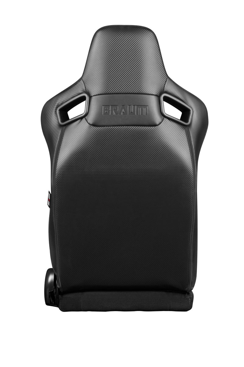 Elite-R Series Sport Seats - Black Polo Cloth (Grey Stitching / White Piping)