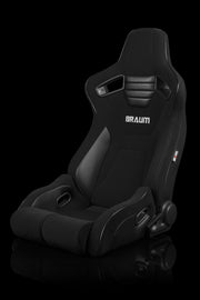 Elite-R Series Sport Seats - Black Jacquard (Black Stitching / Black Piping)