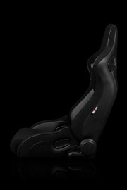 Elite-R Series Sport Seats - Black Jacquard (Black Stitching / Black Piping)