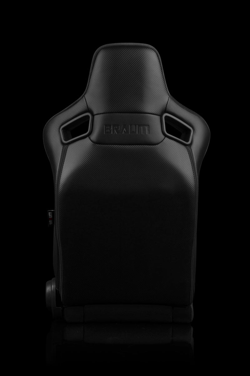 Elite-R Series Sport Seats - Black Jacquard (Black Stitching / Black Piping)