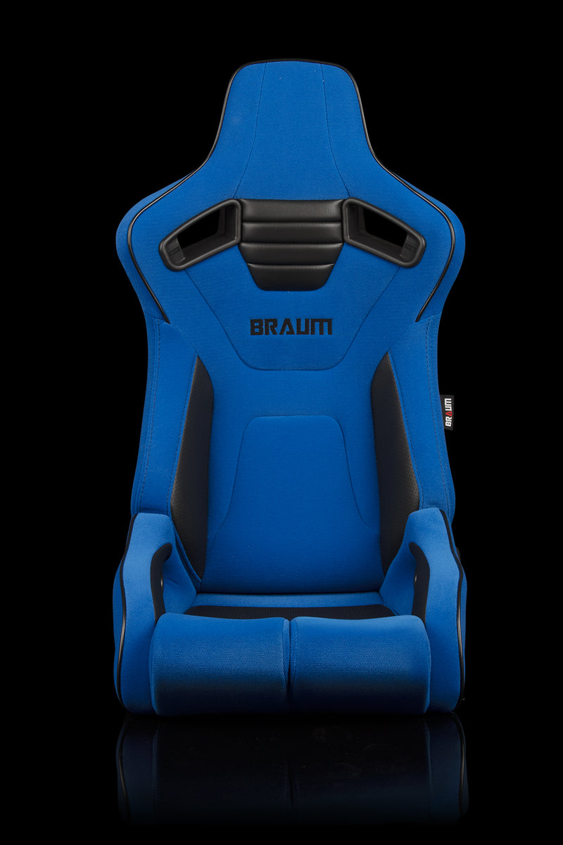 Elite-R Series Reclinable Bucket Seat - Blue Cloth / Black Piping