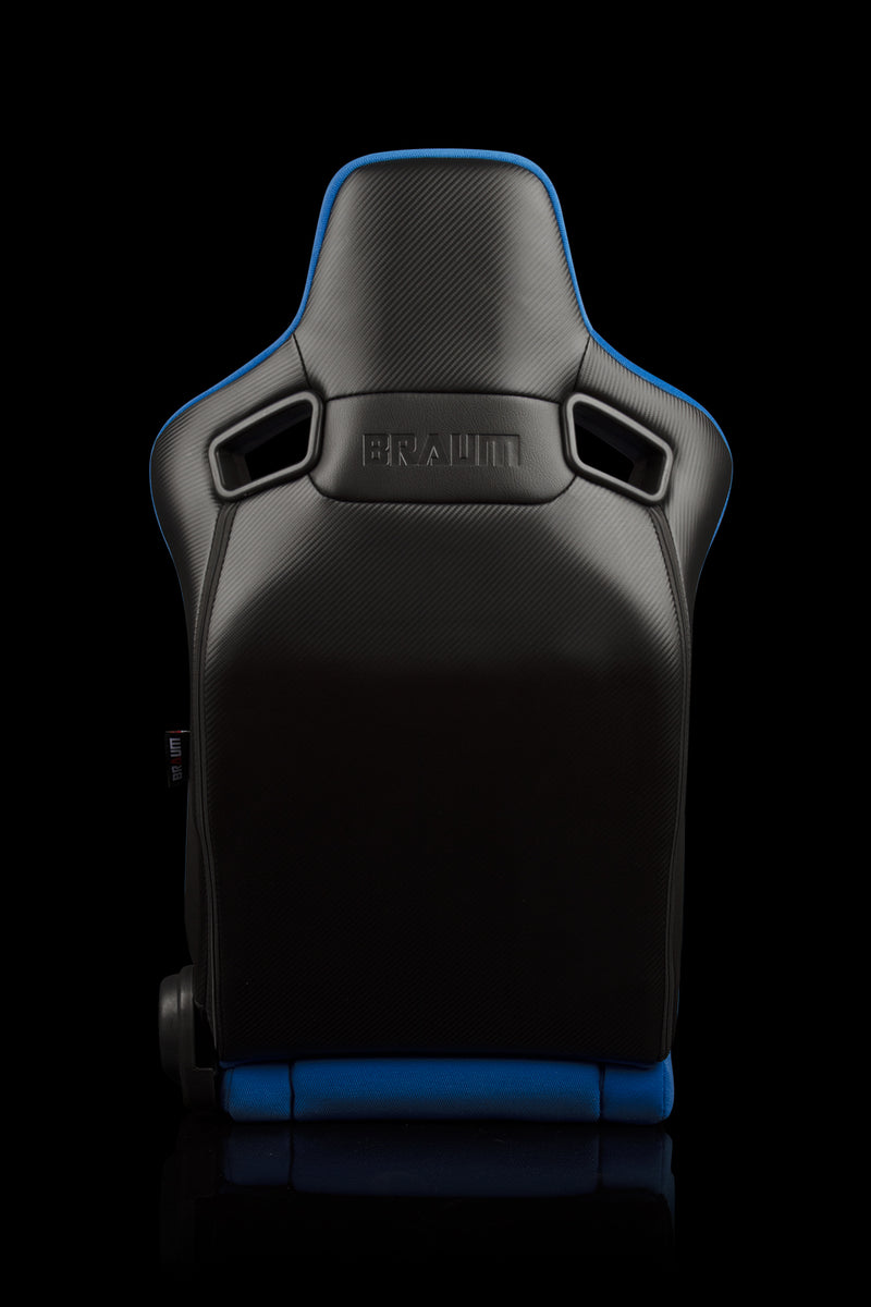 Elite-R Series Reclinable Bucket Seat - Blue Cloth / Black Piping
