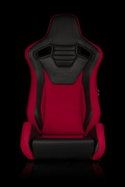 Elite-S Series Sport Seats - Black & Red