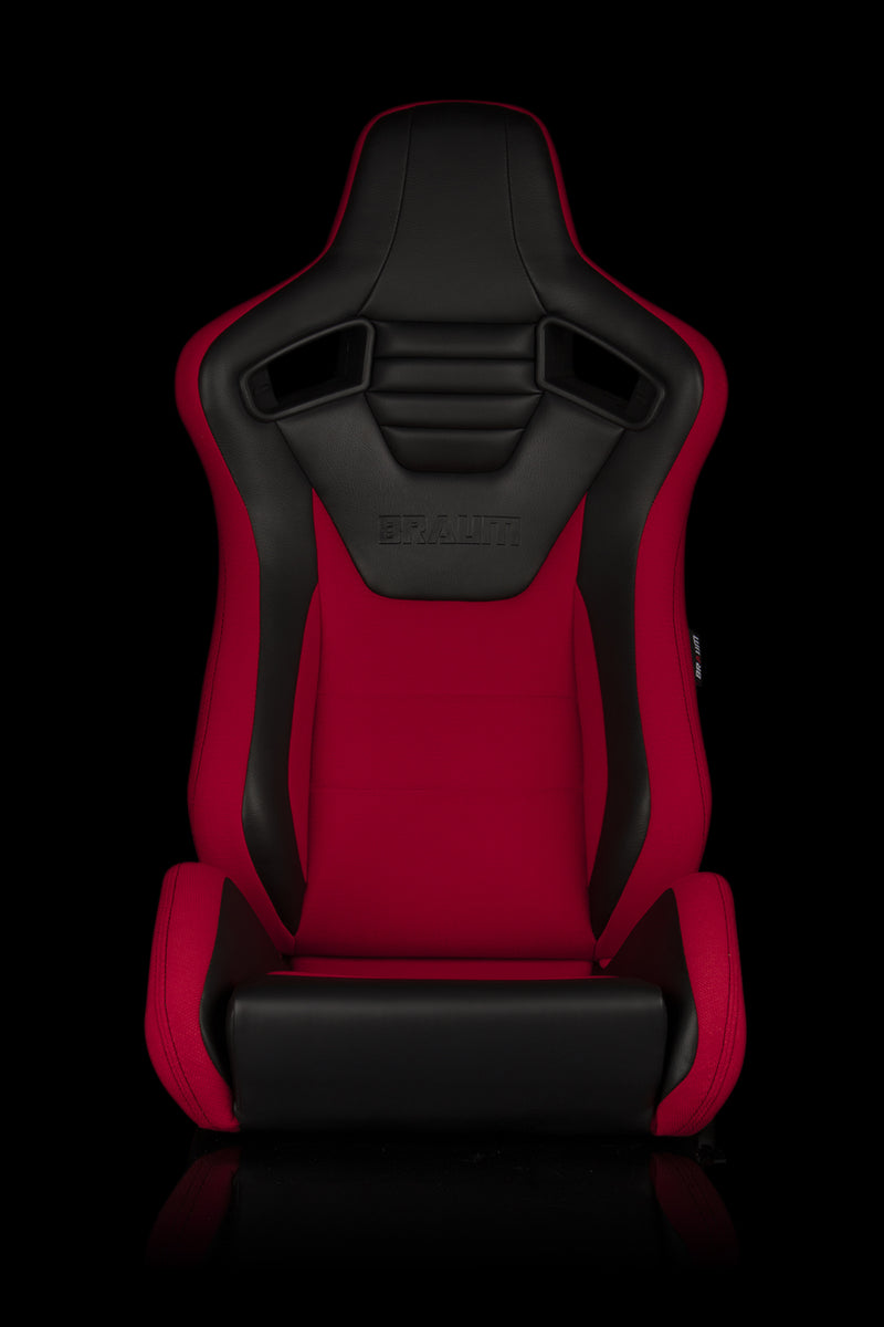 Elite-S Series Sport Seats - Black & Red