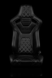 Elite-X Series Sport Seats - Black Diamond (Double Grey Stitching / Black Piping) **Being Discontinued - Contact us for Availability**