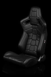 Elite-X Series Sport Seats - Komodo Edition | Black Leatherette (Black Stitching)