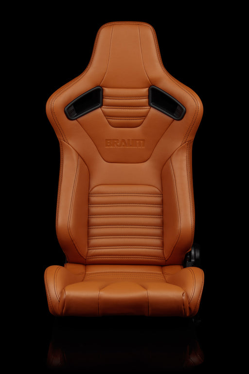 Elite-X Series Sport Seats - British Tan Leatherette (Black Stitching)