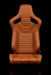 Elite-X Series Sport Seats - British Tan Leatherette (Black Stitching)