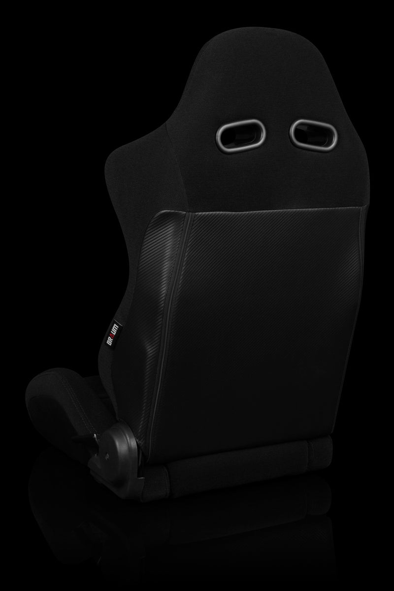Advan Series Sport Seats - Black Jacquard / Black Alcantara Insert