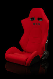 Advan Series Sport Seats - Red Jacquard / Black Stitching
