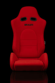 Advan Series Sport Seats - Red Jacquard / Black Stitching