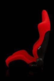 Advan Series Sport Seats - Red Jacquard / Black Stitching