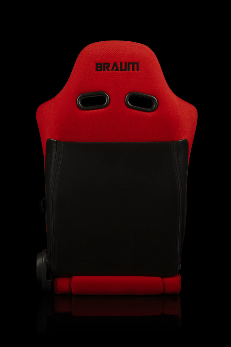 Advan Series Sport Seats - Red Jacquard / Black Stitching