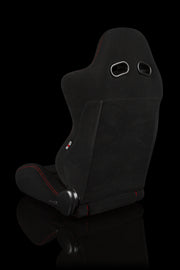 S8 Series V2 Sport Seats - Black Cloth with Red Microsuede