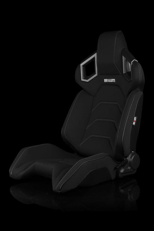 Alpha X Series Sport Seats - Black Polo Fabric (Grey Stitching)