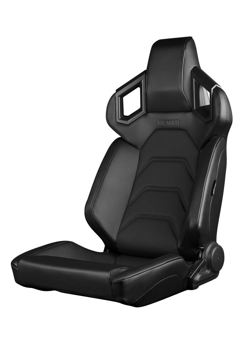 Alpha X Series Sport Seats - Black & Black Stitching - Low Base Version