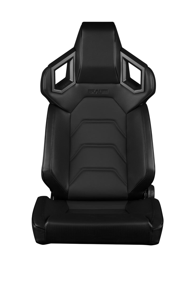 Alpha X Series Sport Seats - Black & Black Stitching - Low Base Version