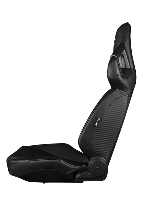 Alpha X Series Sport Seats - Black & Black Stitching - Low Base Version