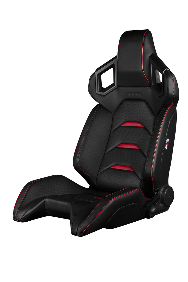Alpha X Series Sport Seats - Black & Red
