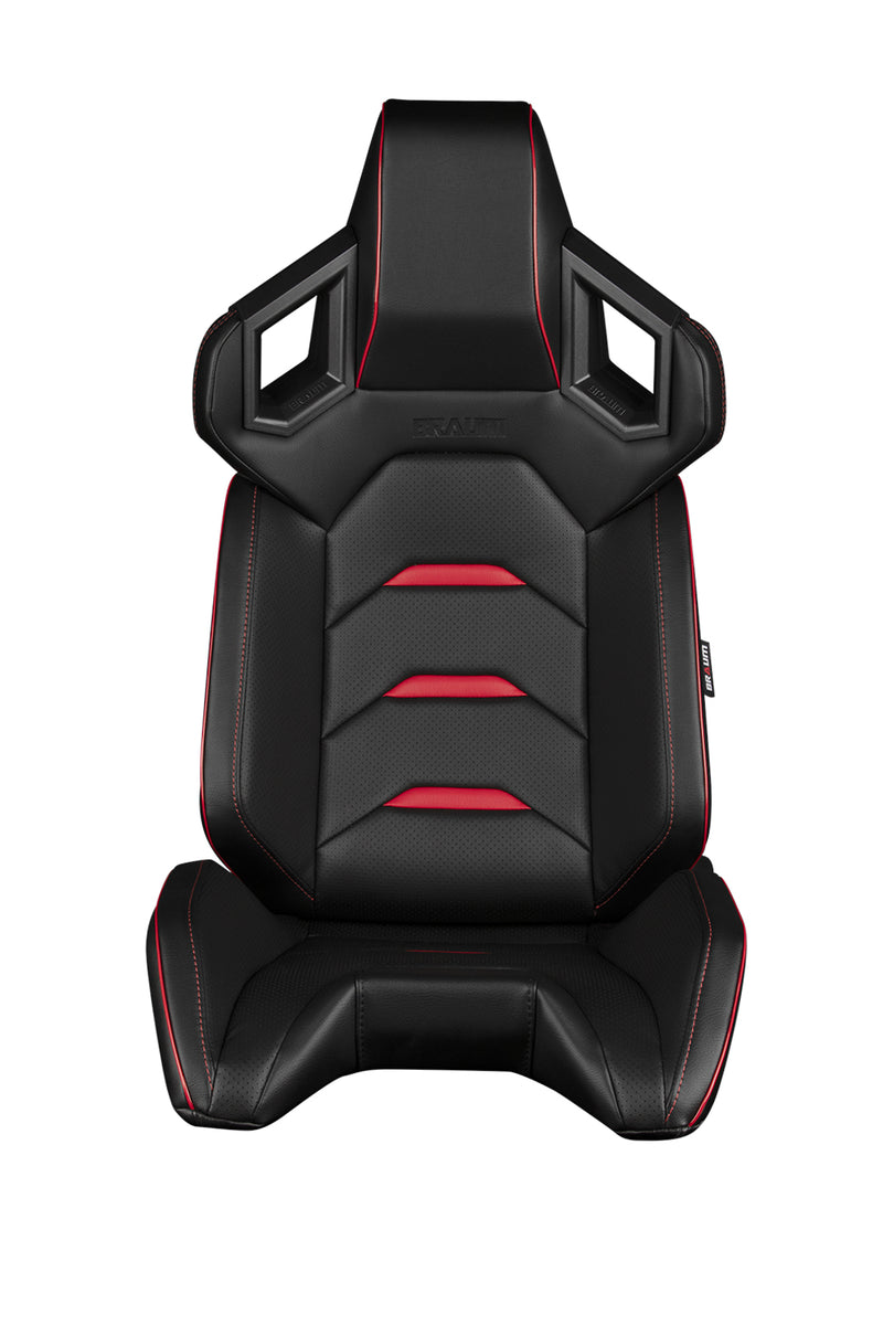 Alpha X Series Sport Seats - Black & Red