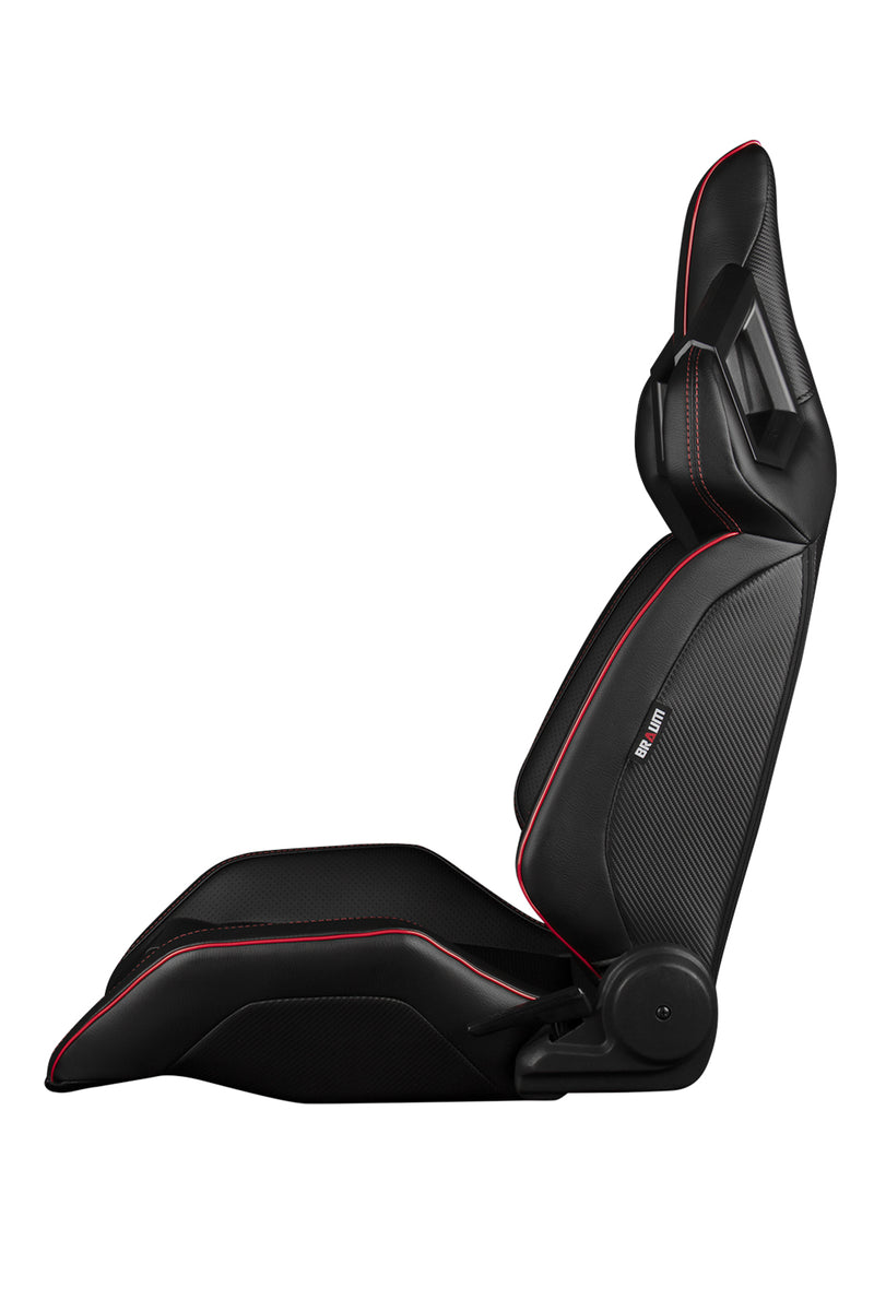 Alpha X Series Sport Seats - Black & Red