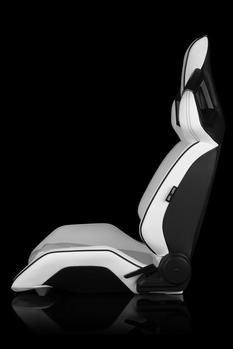 Alpha X Series Sport Seats - White / Black