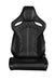 Orue Series Sport Seats - Black Diamond (White Stitching)