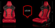Orue Series Sport Seats - Red Diamond (Red Stitching)