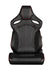 Orue Series Sport Seats - Black Diamond (Red Stitching)