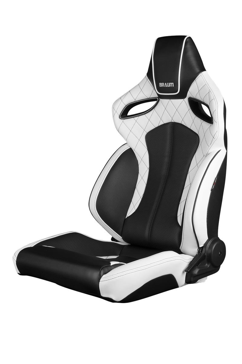 Orue Series Sport Seats - White Diamond (Black Stitching)