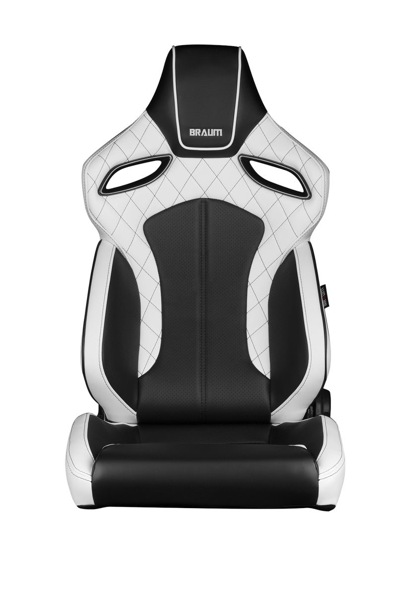 Orue Series Sport Seats - White Diamond (Black Stitching)