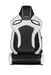 Orue Series Sport Seats - White Diamond (Black Stitching)